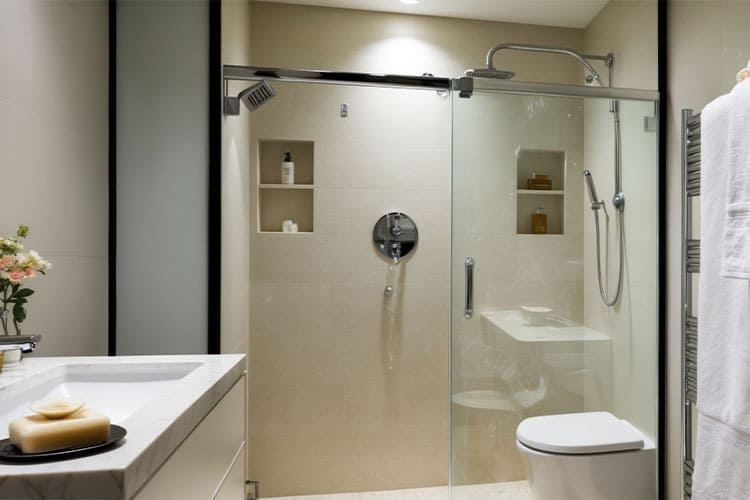 Bagno con doccia