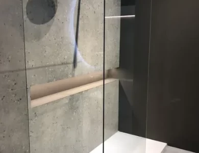 bagno con doccia walk in al posto della vasca