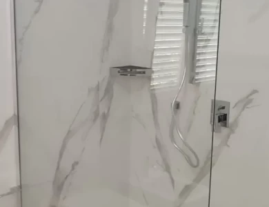 doccia walk in grande con canalina integrata verona