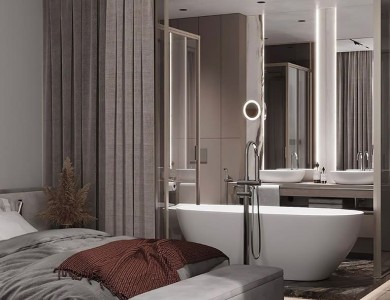 arredo bagno in camera